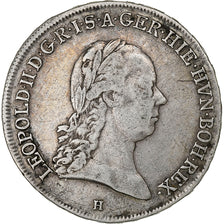 Austrian Netherlands, Leopold II, 1/2 Couronne, 1792, Günzburg, Silver