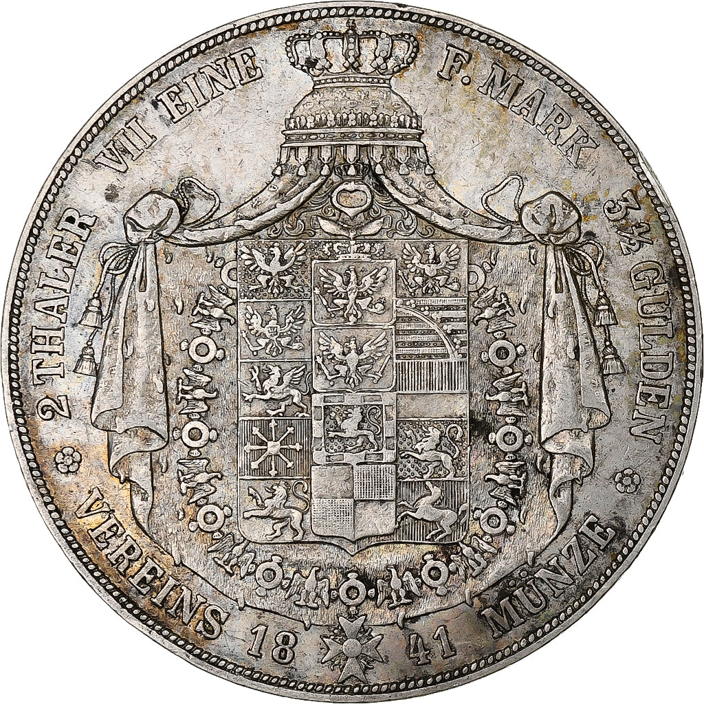 Royaume de Prusse, Friedrich Wilhelm IV, 2 Thaler, 1841, Berlin, Argent, TTB