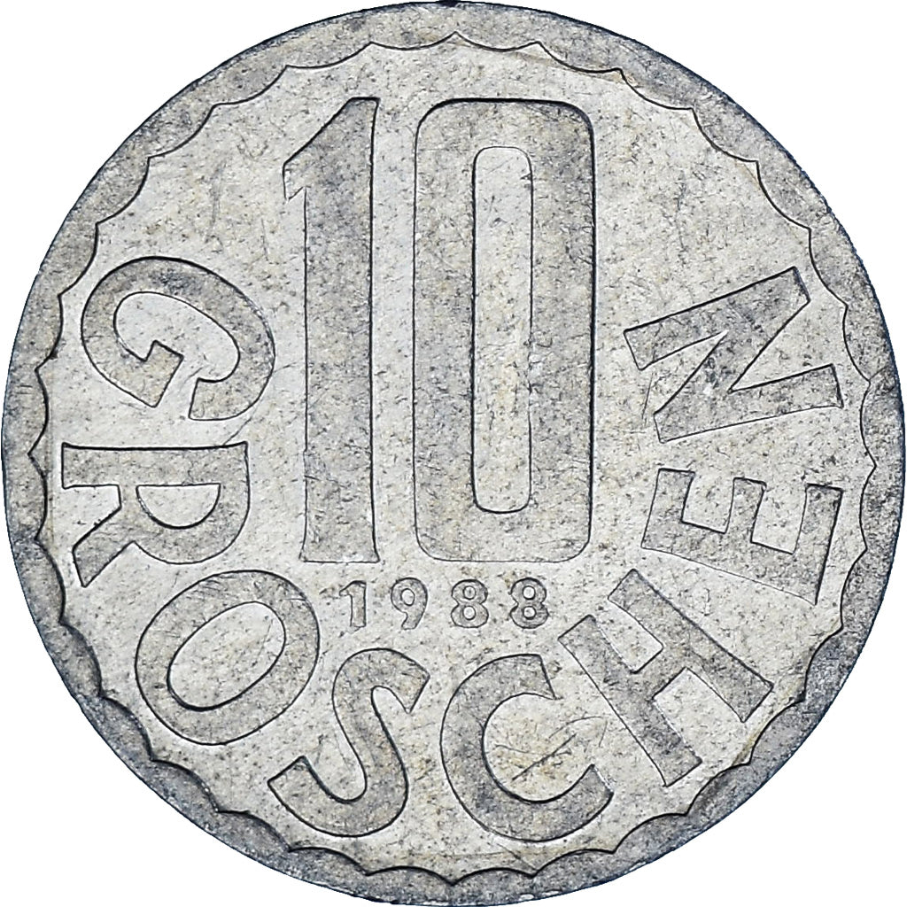 Österreich, 10 Groschen, 1988