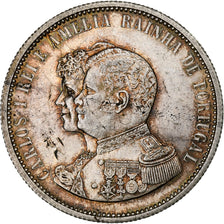Portugal, Carlos I, 1000 Reis, 1898, Lisbon, Silver, EF(40-45), KM:539