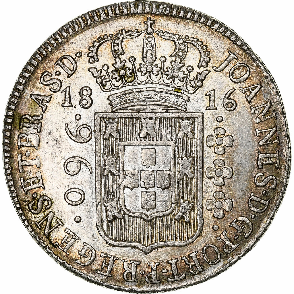 Brésil, João VI, 960 Reis, 1816, Bahia, Réformé, Argent, TTB, KM:307