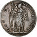 Piedmontese Republic, 5 Francs, An 9 (1801), Torino, Silver, VF(20-25)