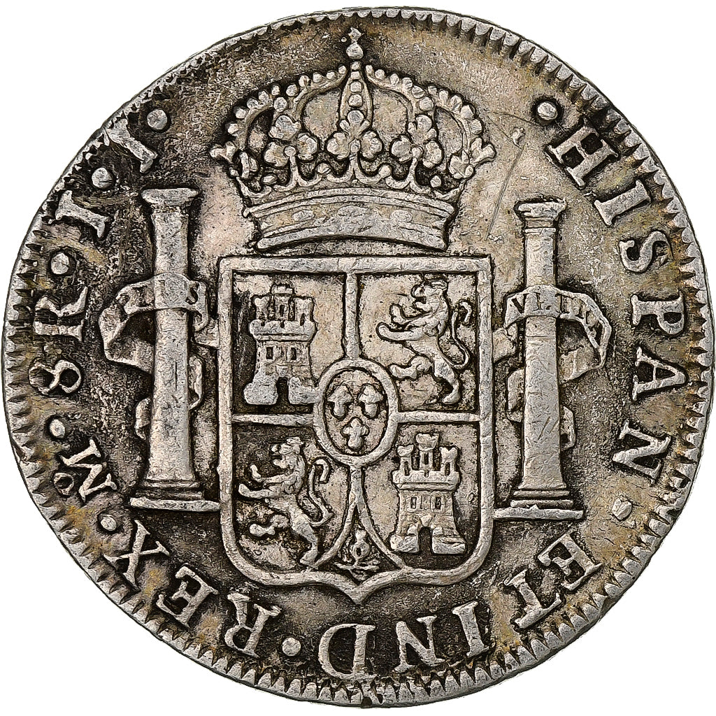 Messico, Ferdinand VII, 8 Reales, 1821, Mexico City, Argento, MB, KM:111