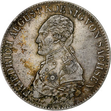 Kingdom of Saxony, Friedrich August I, Thaler, 1818, Dresden, Silver, VF(30-35)