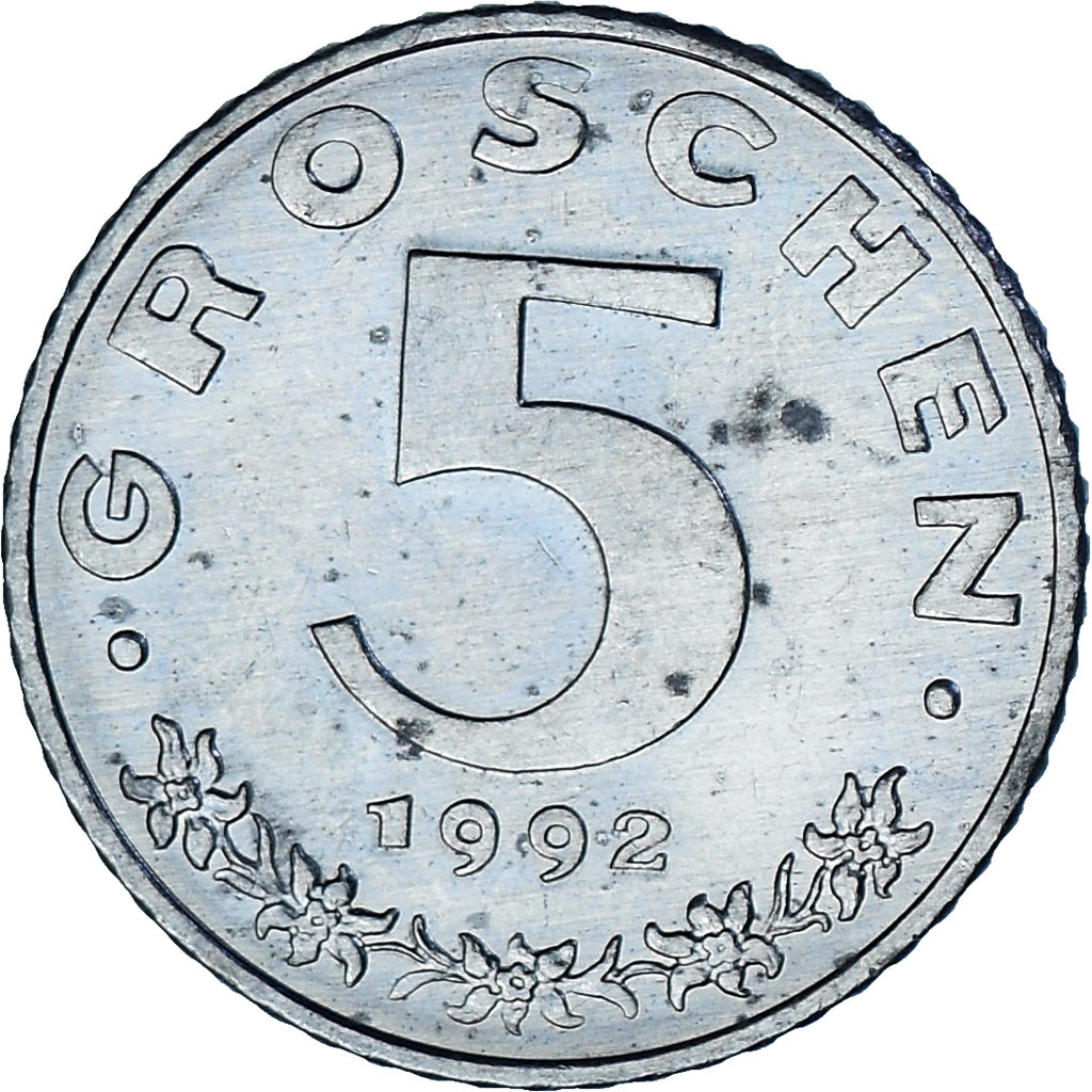Österreich, 5 Groschen, 1992