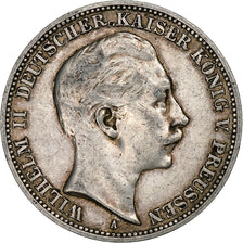 Kingdom of Prussia, Wilhelm II, 3 Mark, 1910, Berlin, Srebro, VF(30-35), KM:527