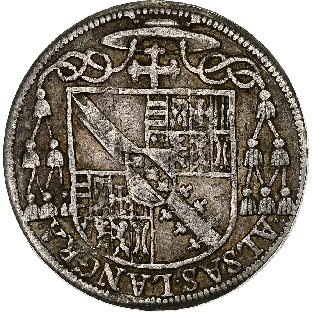 Bishopric of Strasbourg, Charles de Lorraine, Teston, 1604, Argento, MB, KM:244