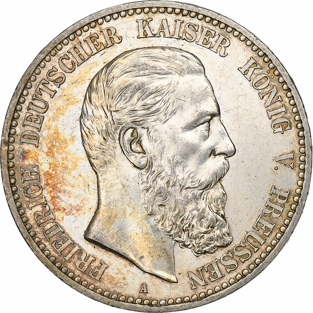 Kingdom of Prussia, Friedrich III, 5 Mark, 1888, Berlin, Argento, SPL-, KM:512