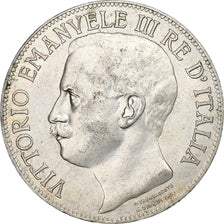 Italia, Vittorio Emanuele III, 5 Lire, 1911, Rome, Argento, BB, KM:53