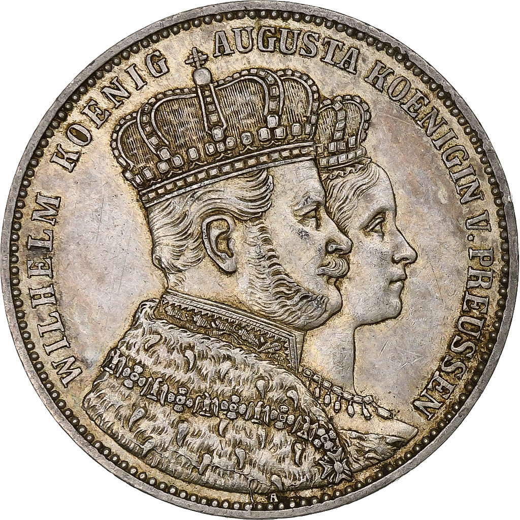 Kingdom of Prussia, Wilhelm I, 1 Thaler, Coronation, 1861, Berlin, Silver
