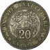 Frankreich, Module 20 Francs, 1896, Epreuve, Maillechort, S+, Gadoury:258.1
