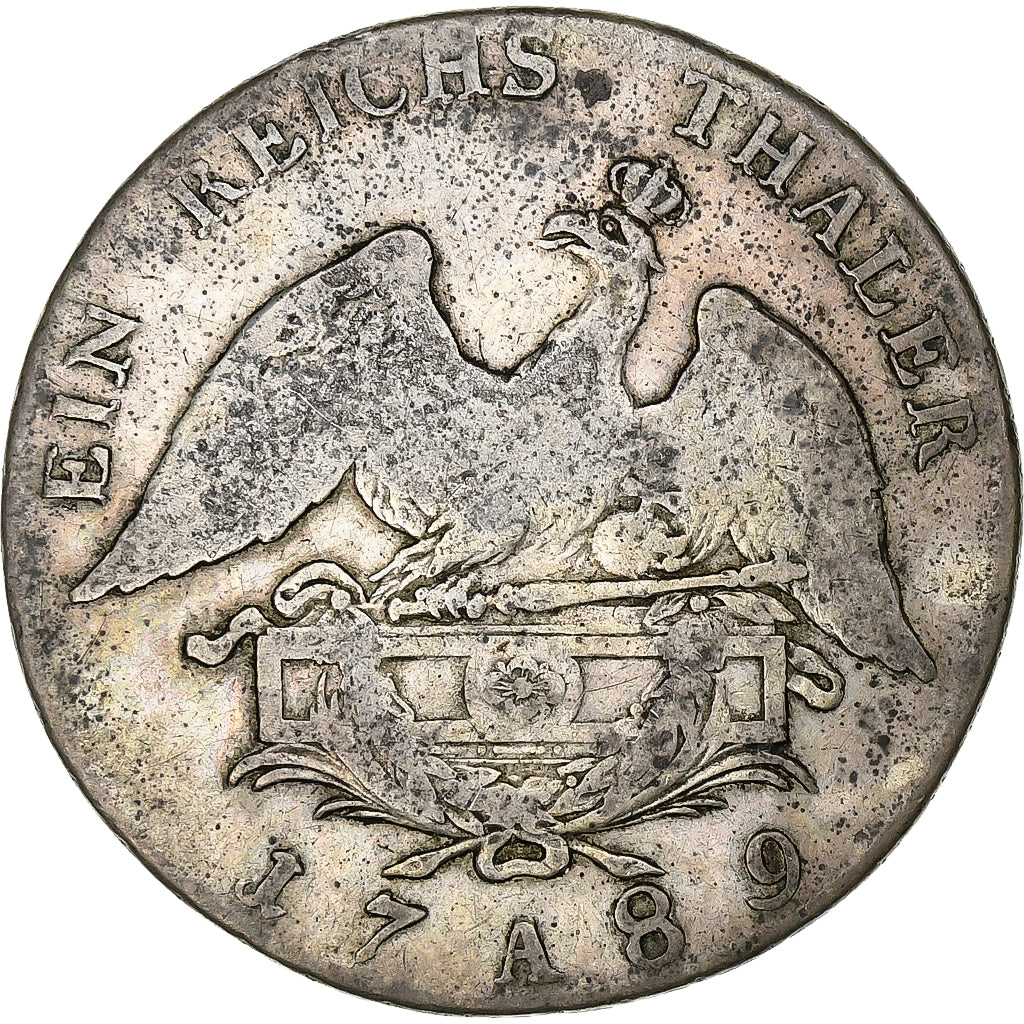 Kingdom of Prussia, Friedrich Wilhelm II, Reichsthaler, 1789, Berlin, Prata