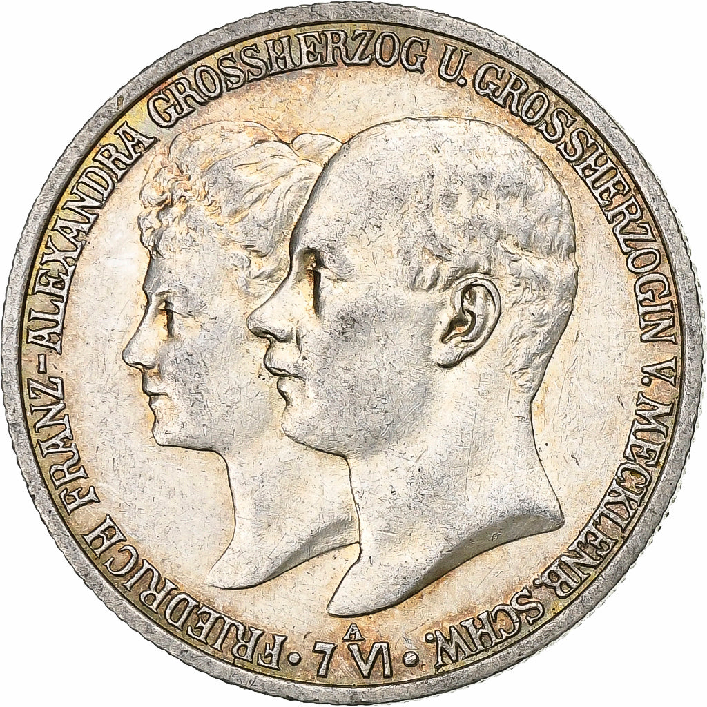 Grand Duchy of Mecklenburg-Schwerin, Friedrich Franz IV, 2 Mark, 1904, Berlin