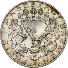 City of Bremen, 2 Mark, 1904, Hamburg, Silver, AU(55-58), KM:250