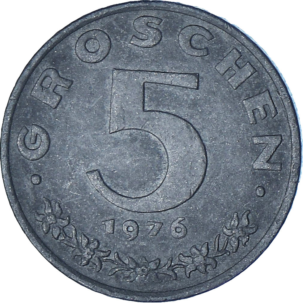 Austria, 5 Groschen, 1976