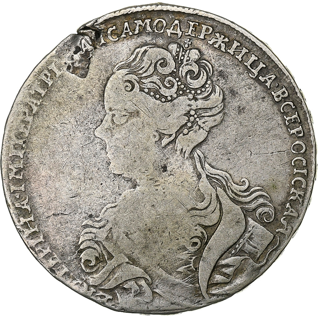 Russia, Catherine I, Rouble, 1726, Krasny, Silver, VF(20-25), KM:168