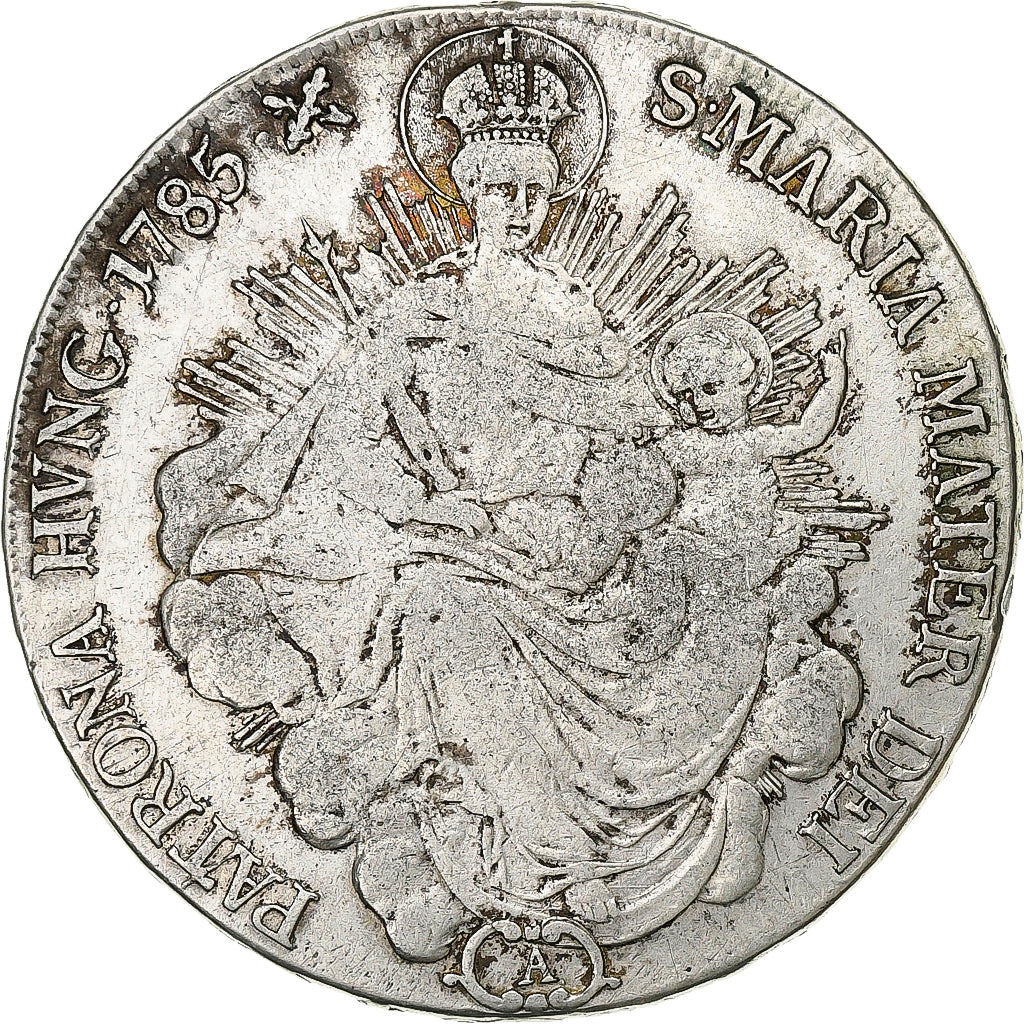 Hungary, Joseph II, Thaler, 1785, Vienna, Silver, VF(30-35), KM:395.2