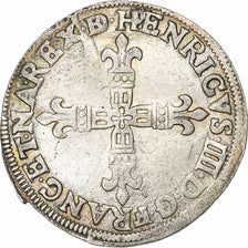 Frankreich, Henri IV, 1/4 Ecu de Béarn, 1608, Pau, Silber, S+, Gadoury:603
