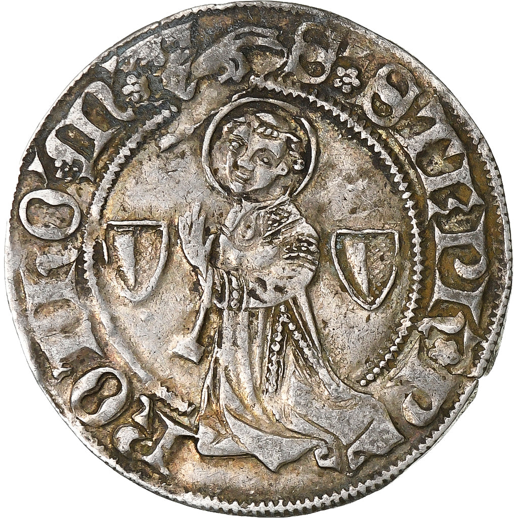 Messin Republic, Gros, 1406-1540, Metz, Argento, MB+, Boudeau:1659