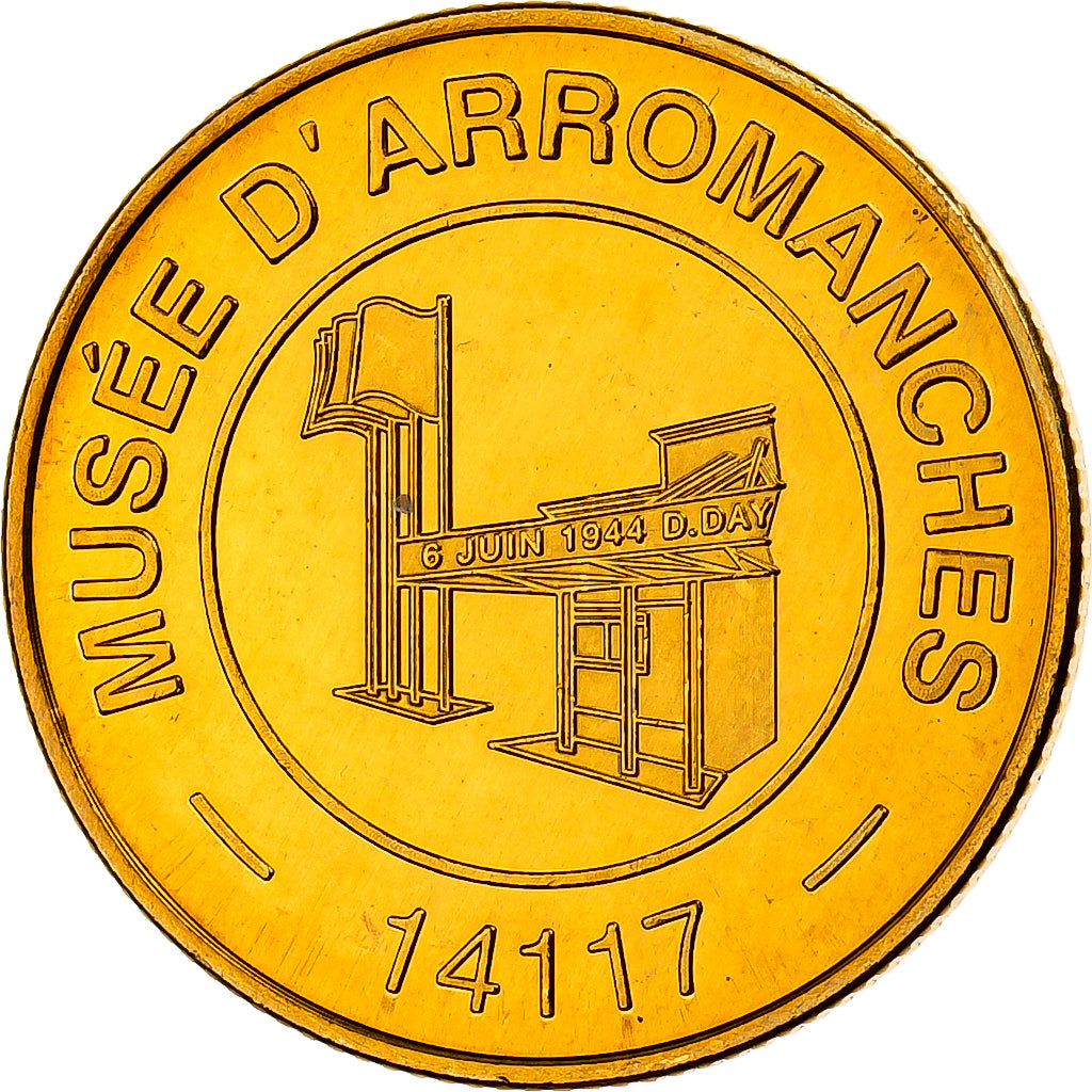 Frankreich, 1 Euro, Musée d'Arromanches, 1997, Messing, VZ+