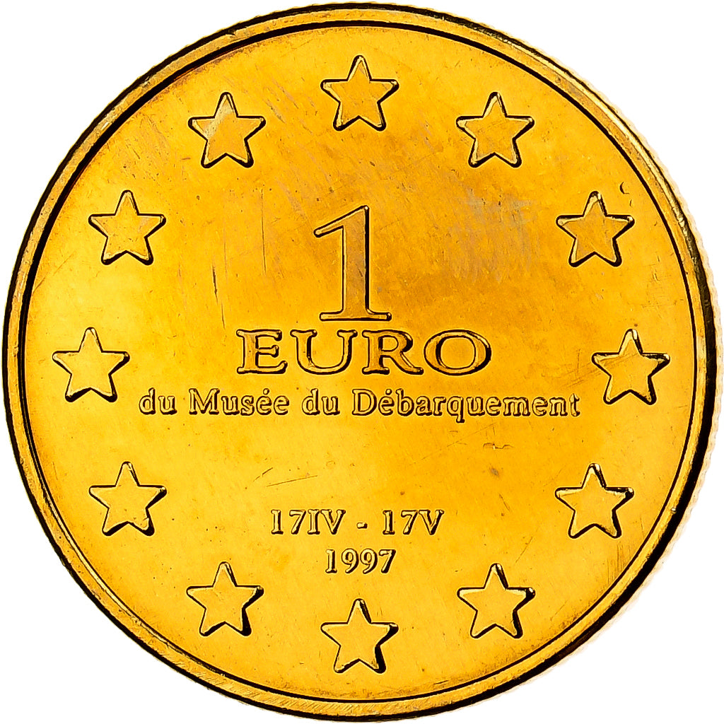 Frankreich, 1 Euro, Musée d'Arromanches, 1997, Messing, VZ+