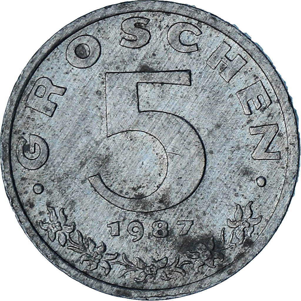 Österreich, 5 Groschen, 1987