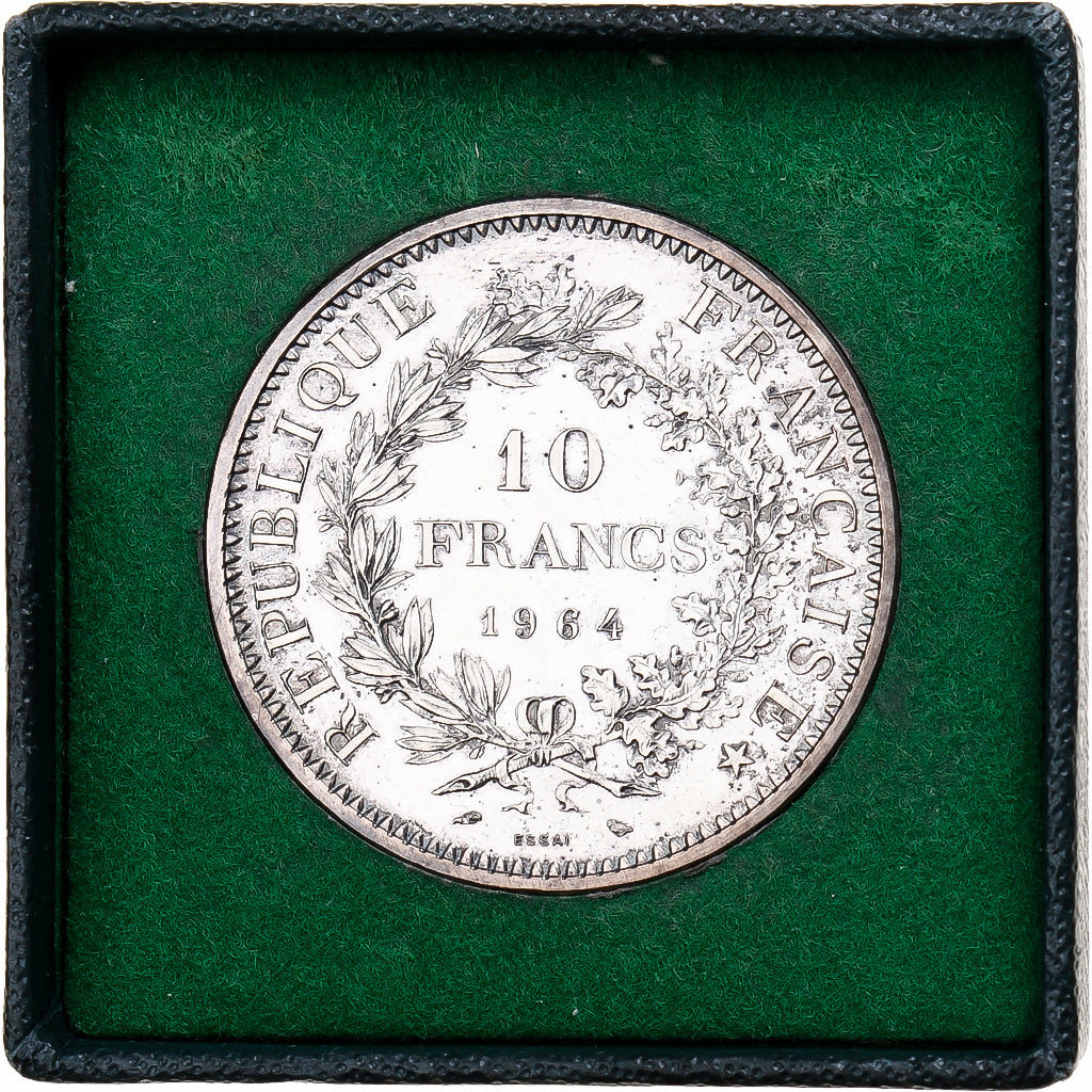 Frankrijk, 10 Francs, Hercule, 1964, Paris, Pattern, Zilver, PR+, Gadoury:183.6