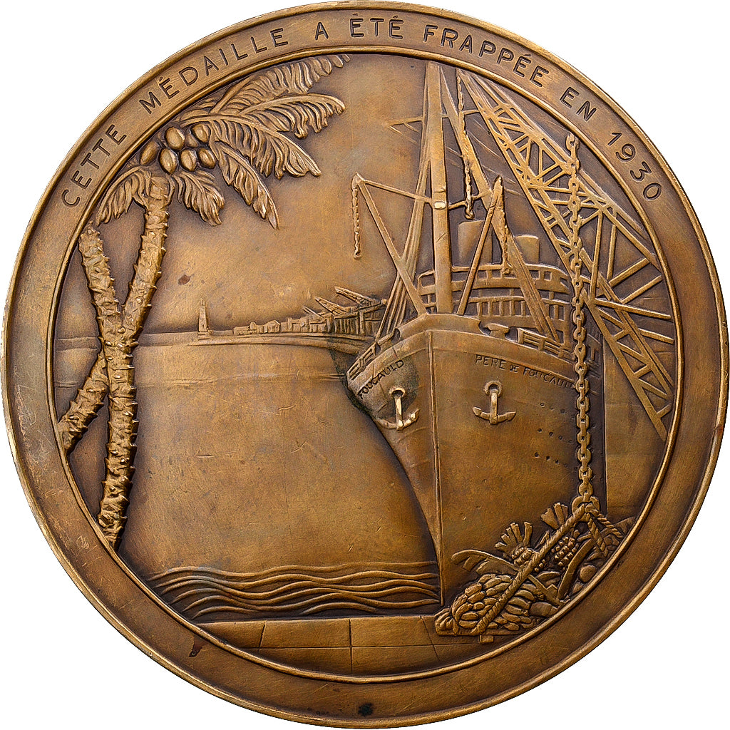 França, medalha, La Dépêche coloniale et maritime, 1930, Bronze, G.Saupique