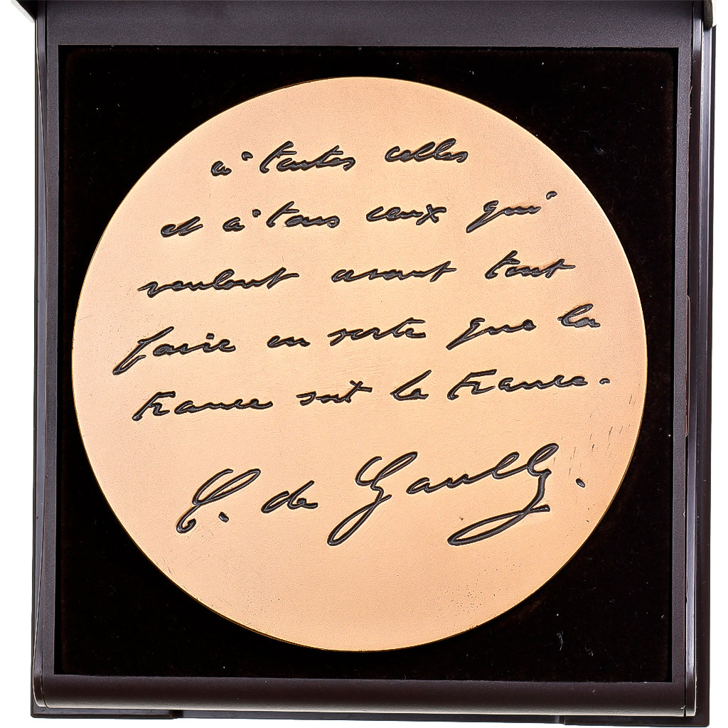 France, Medal, Charles De Gaulle, Bronze, J. Balme, MS(65-70)