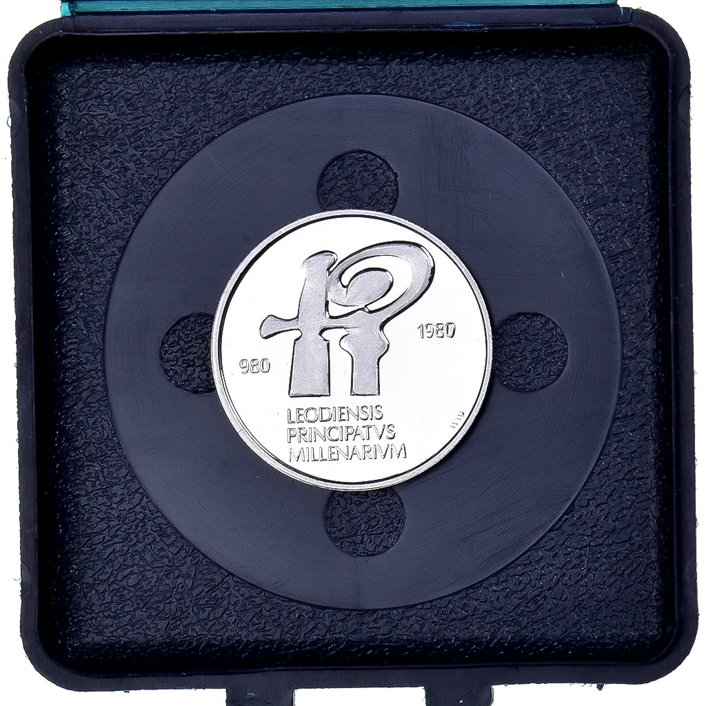 Belgien, Medaille, Millennium, Principality of Liège, 1980, Platinum, PP, STGL
