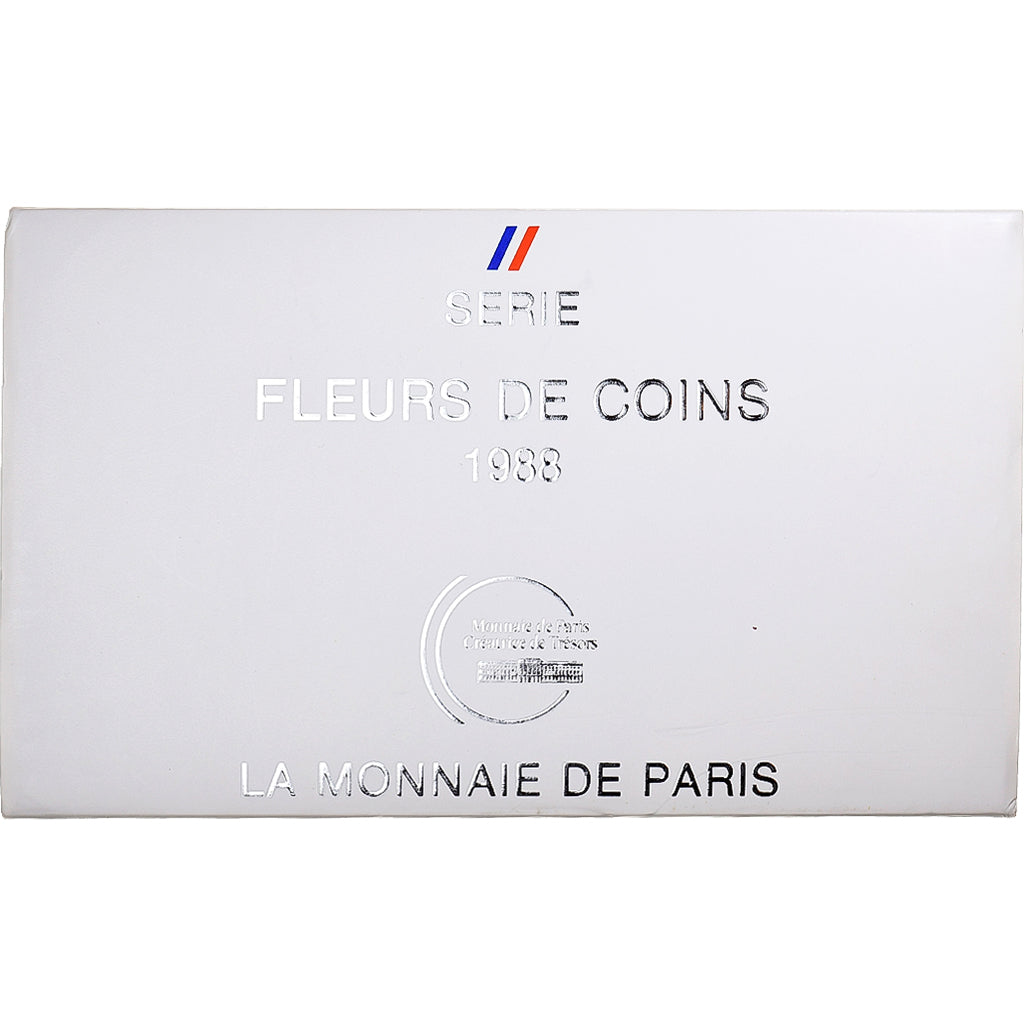 France, Coffret 1 c. à 100 frs., 1988, MDP, série FDC, MS(65-70)