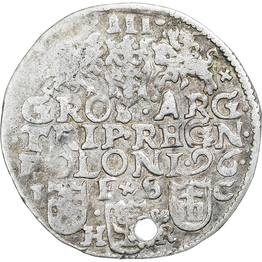 Poland–Lithuania, Sigismund III, 3 Groschen, 1596, Bydgoszcz, Argento, MB