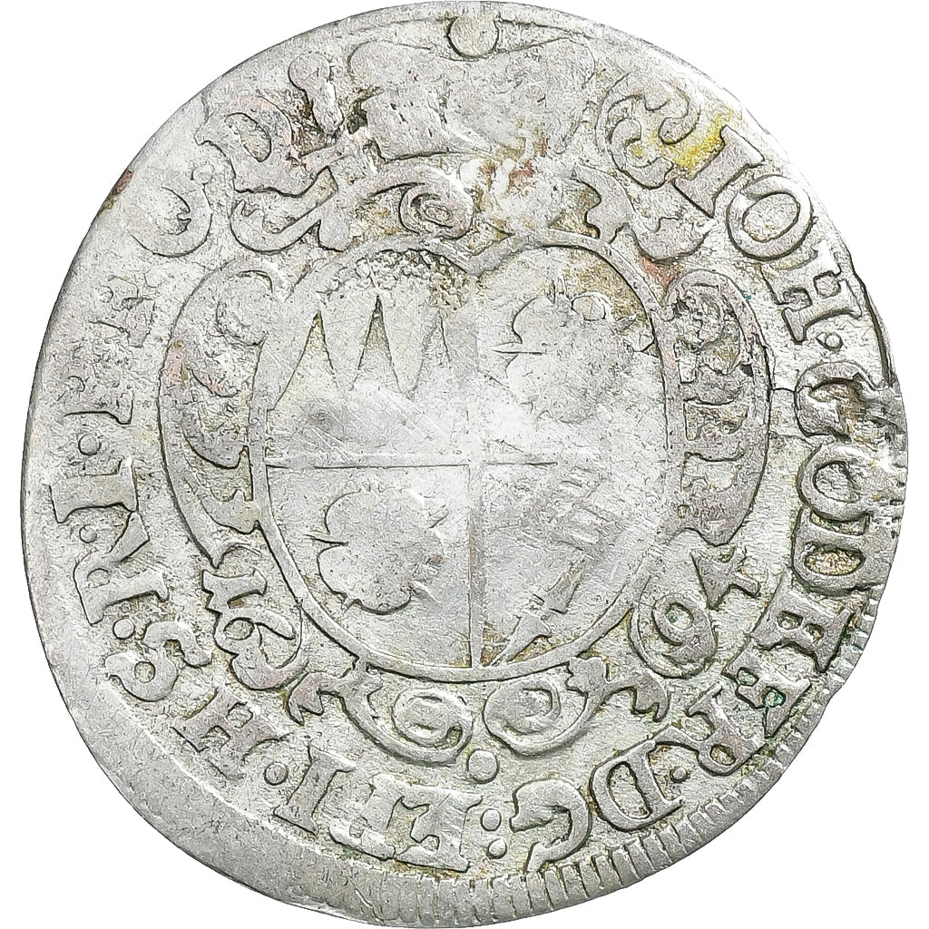 Bishopric of Würzburg, John Gottfried II, 1 Schilling, 1694, Billon, FR
