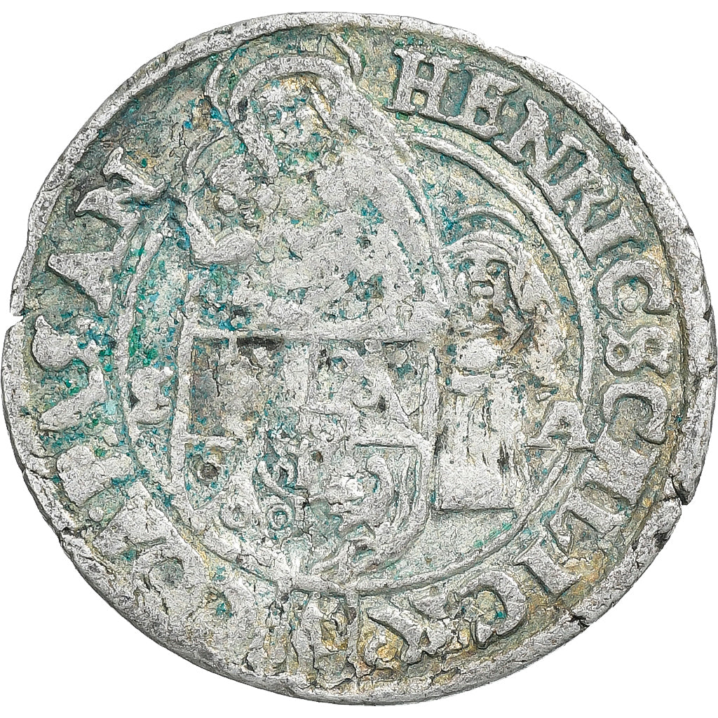 Regno di Boemia, Heinrich von Schlick, 3 Kreuzer, 1628, Argento, MB, KM:6