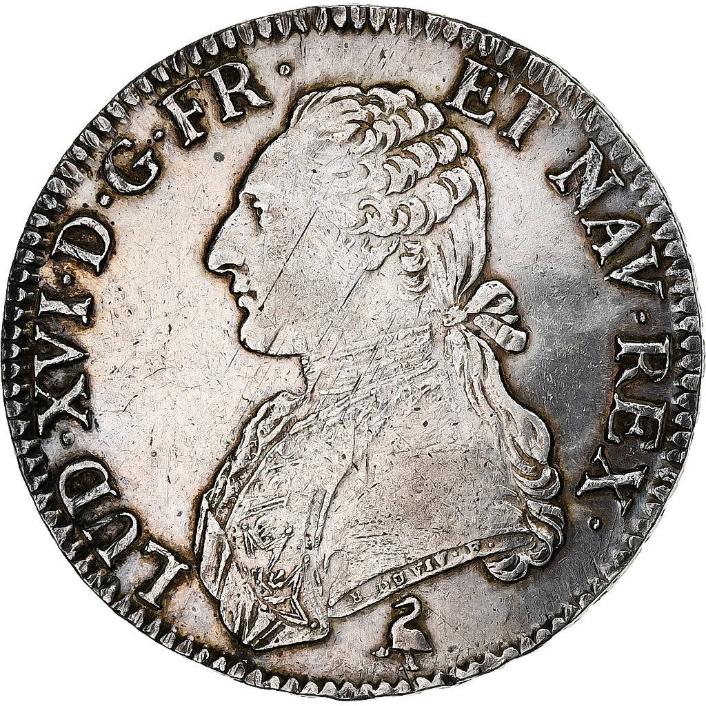 França, Louis XVI, Ecu aux branches d'olivier, 1791, Paris, Prata, EF(40-45)
