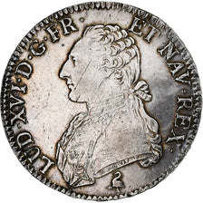 France, Louis XVI, Ecu aux branches d'olivier, 1791, Paris, Silver, EF(40-45)