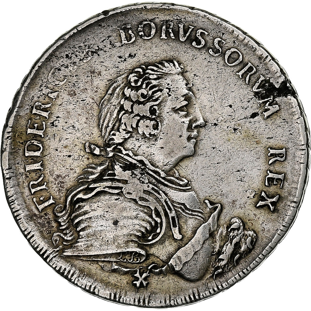 Kingdom of Prussia, Friedrich II, 1 Thaler, 1750, Berlin, Silver, VF(20-25)