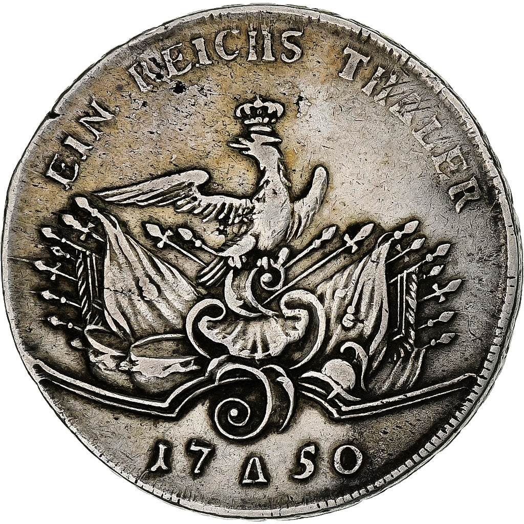Kingdom of Prussia, Friedrich II, 1 Thaler, 1750, Berlin, Silver, VF(20-25)