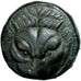 Bruttium, Hexas, ca. 351-280 BC, Rhegion, Bronzo, BB, HGC:1-1682
