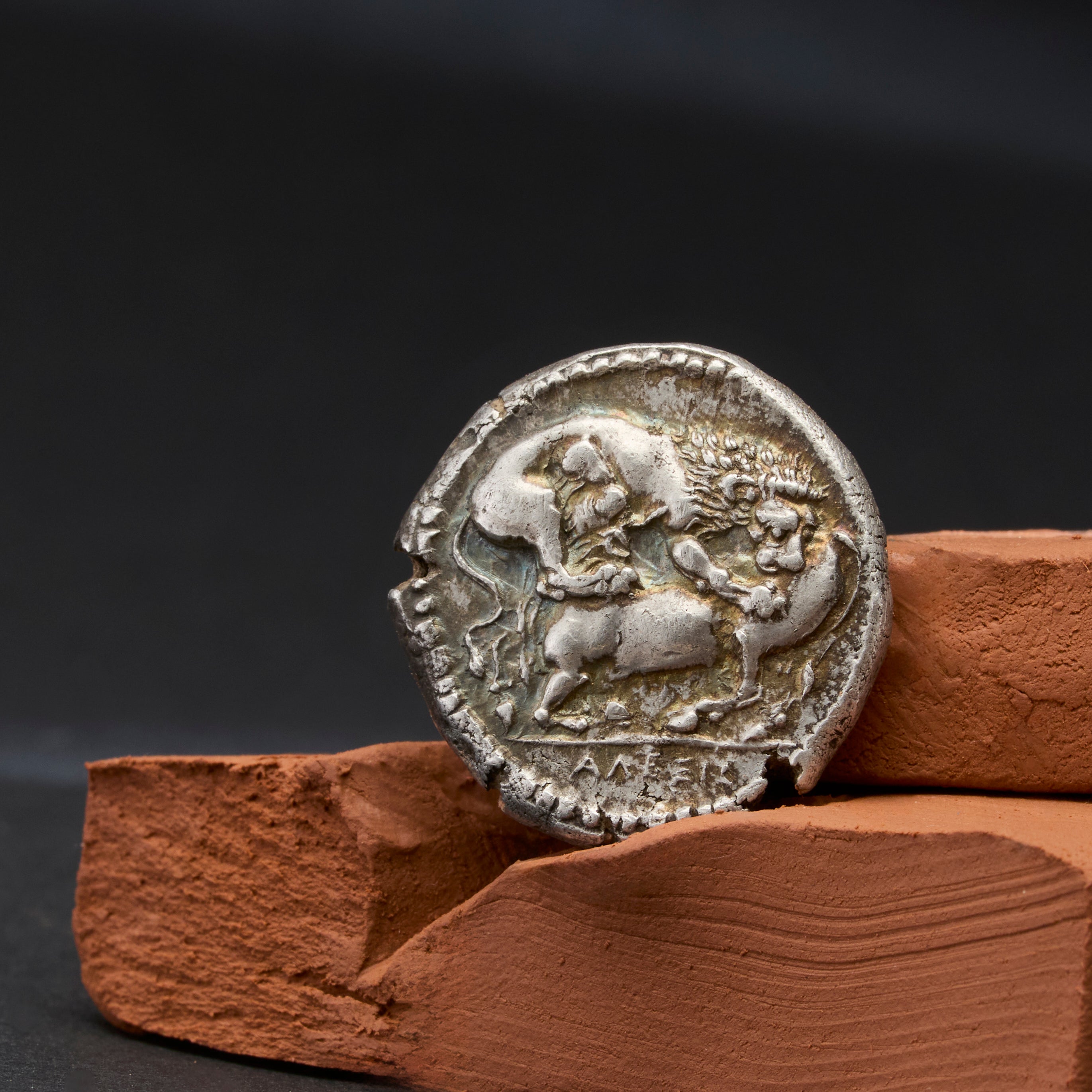 Macedonië, Tetradrachm, ca. 430-390 BC, Akanthos, Fauté, Zilver, ZF+