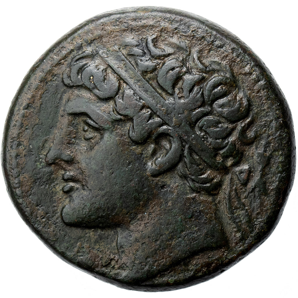 Sicília, Hieron II, Æ Unit, ca 230-215 BC, Syracuse, Bronze, EF(40-45)