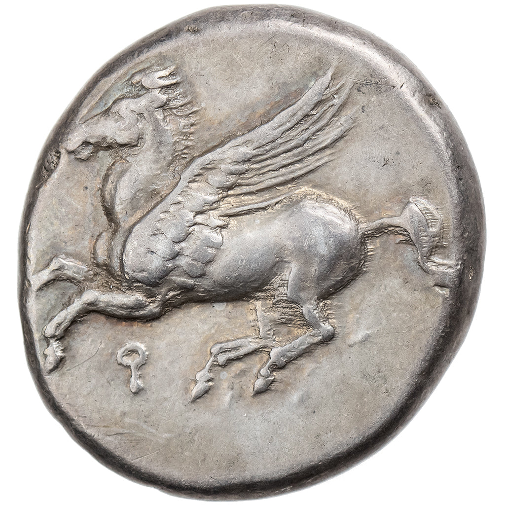 Coríntia, Stater, ca. 345-307 BC, Corinth, Prata, VF(30-35), HGC:4-1848