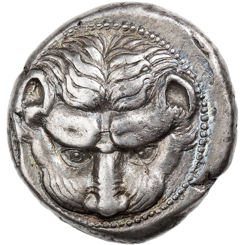 Bruttium, Tétradrachme, v. 425-420 av. J.-C., Rhegion, Argent, TB+, HGC:1-1636