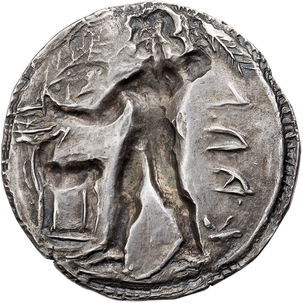 Bruttium, Stater, ca. 550-480 BC, Kaulonia, Prata, AU(50-53), HGC:1-1416