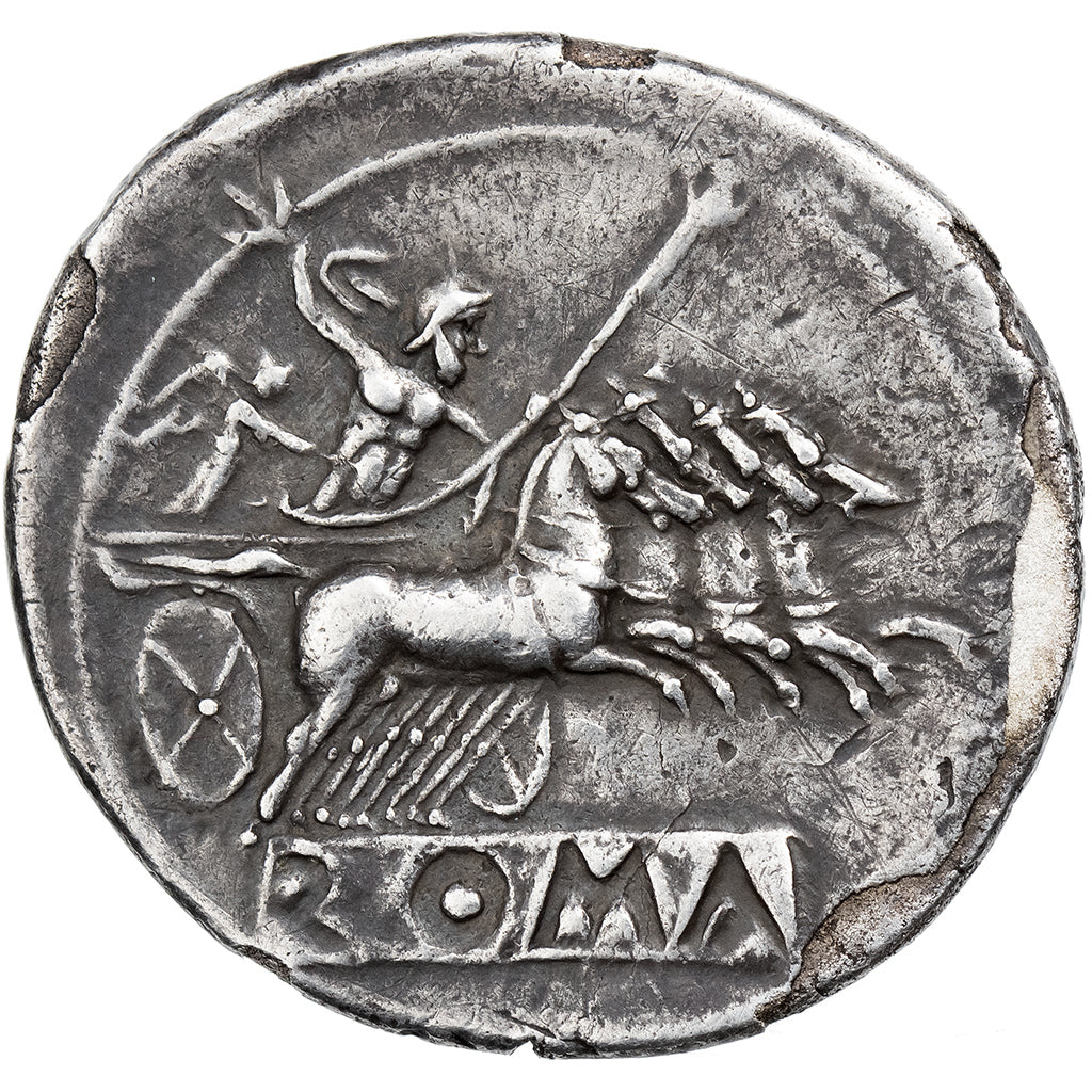 Anonyme, Didrachm, 225-212 BC, Rome, Plata, BC+, Crawford:28/3