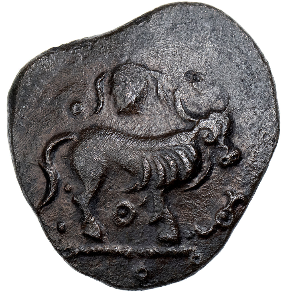 Ambiani, Æ Unit, ca. 60-40 BC, Bronze, MS(63), Delestrée:467