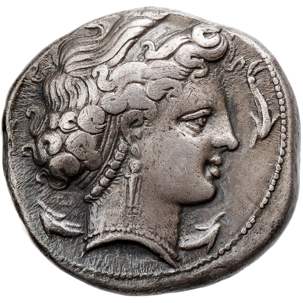 Campania, Didrachm, c. 300 BC, Neapolis, Srebro, EF(40-45), HN Italy:576