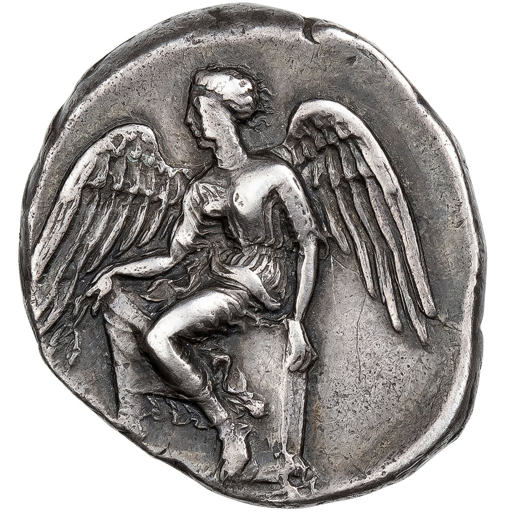 Bruttium, Stater, ca. 420-400 BC, Terina, Zilver, ZF, HN Italy:2602