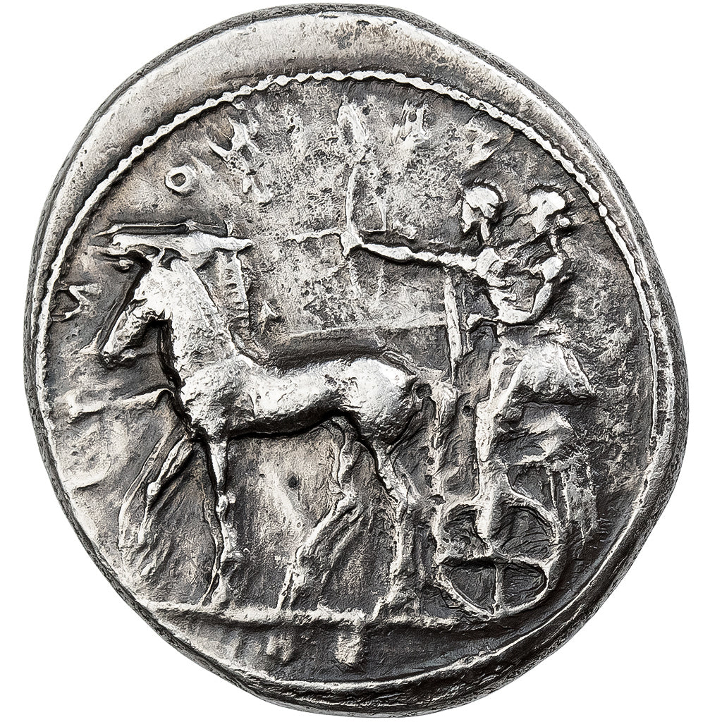 Sicilië, Tetradrachm, ca. 470-450 BC, Selinos, Zilver, FR+, HGC:2-1220