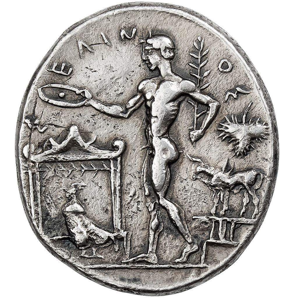 Sicilië, Tetradrachm, ca. 470-450 BC, Selinos, Zilver, FR+, HGC:2-1220